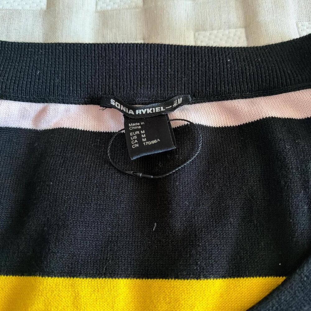 VTG NWOT Sonia Rykiel for H&M Striped Sweater Dress - Picture 2 of 4